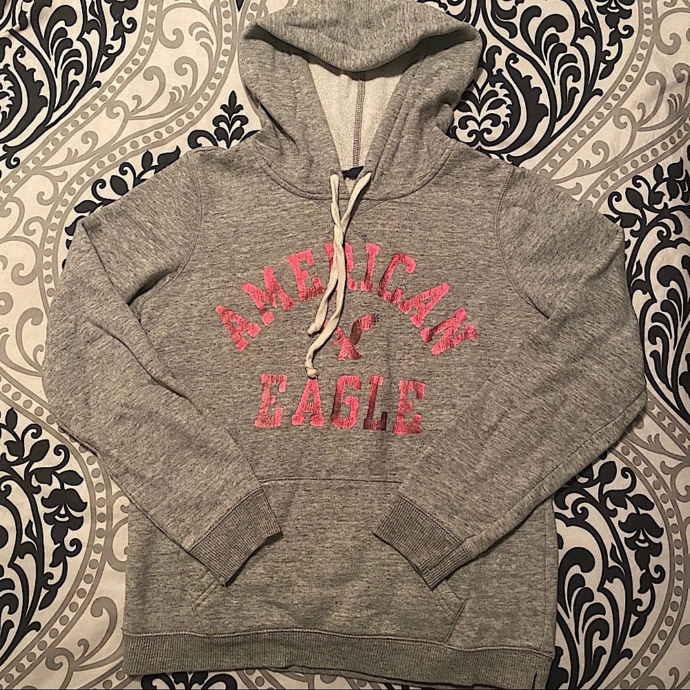 Gray American Eagle Hoodie